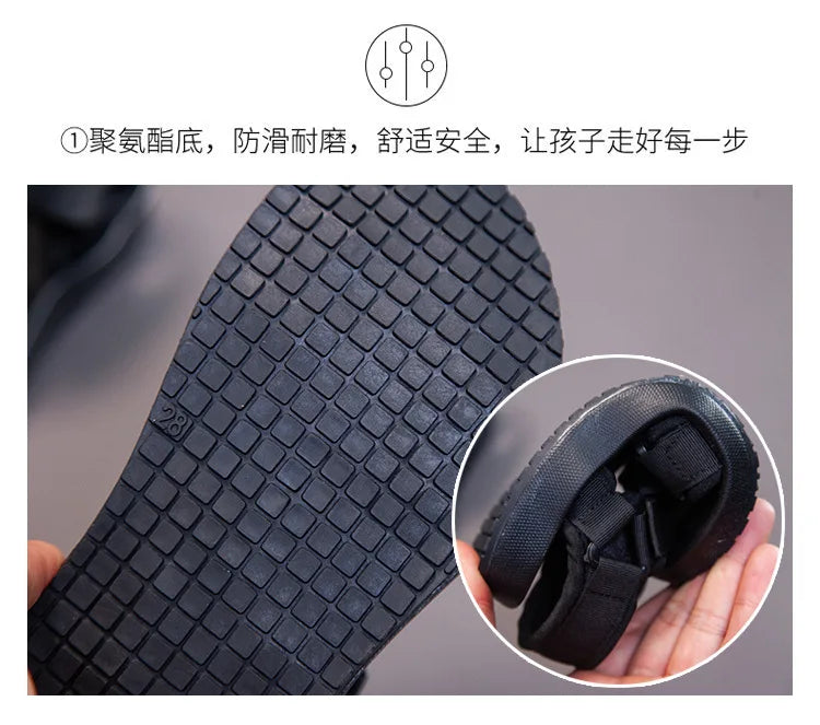 2021 Summer Boys Sandals Casual Children Kids Shoes Rubber School  Breathable Open ToeBoy Beach Sandal.