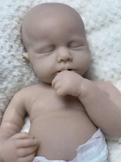 18Inch Can Open Mouth Close Eyes LouLou Full Solid Silicone Bebe Reborn Girl & Boy Doll With Rooted Hair Corpo De Silicone Doll.