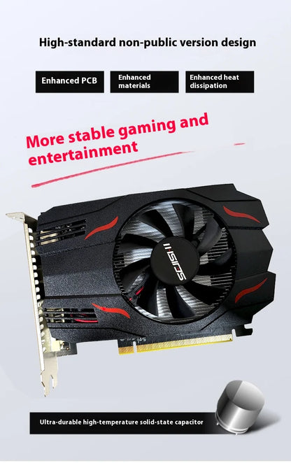 SEJISHI Video Card RX 550 4GB Graphics Cards 128Bit GDDR5 AMD GPU RX550 4GB Mining Gaming Card placa de video PCI-E 3.0X16.