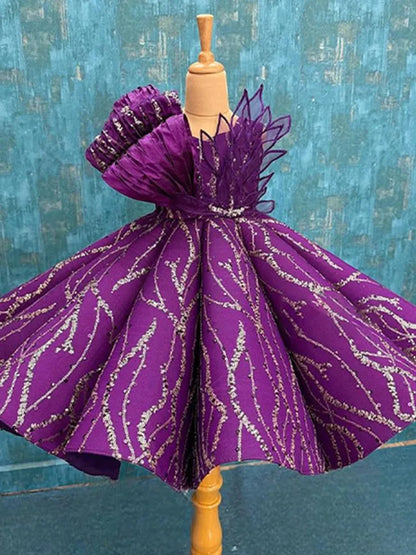 2024 kinder Laufsteg Abendkleid Host der Leistung Kleidung Hochzeit Geburtstag Party Blumen Mädchen Kleid A3705.