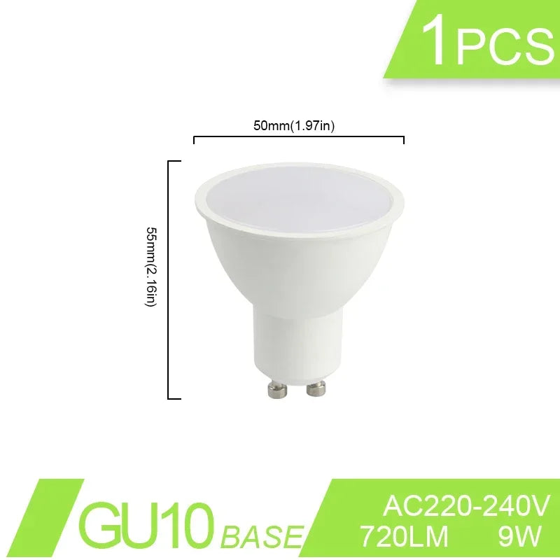 LED-Lampe AC220-240V 15w 9w 24w 18w LED-Lampe Energie spar lampe e14 e27 gu10 Wohnzimmer beleuchtung, kein Flimmern warm weißes Licht