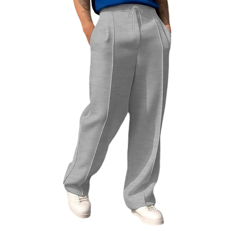 Cross-border spring and autumn thin men's sports and leisure drawstring loose jogging trend trousers sweatpants
