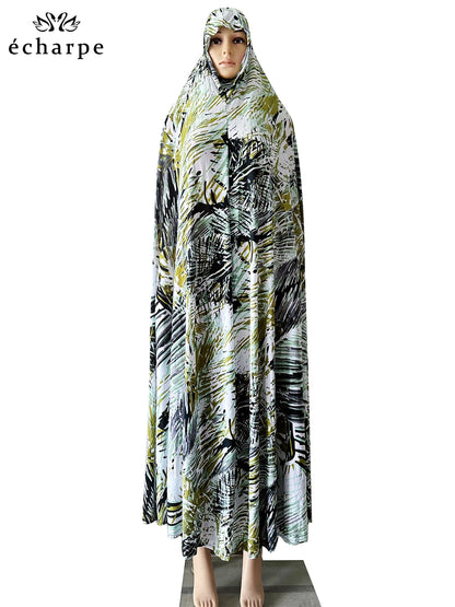 6XL Ramadan Muslim Pullover Sleeveless Dress Women Prayer Garment Arab Jibab Dubai Abaya Islamic Femmel Khimar Worship Robe