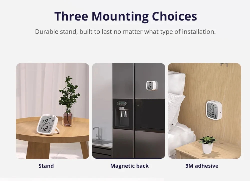 SONOFF SNZB 02D Zigbee Temperatur-Feuchtigkeitssensor SNZB-02D mit LCD-Bildschirm für EWeLink SONOFF ZigBee Bridge Alexa Alice.