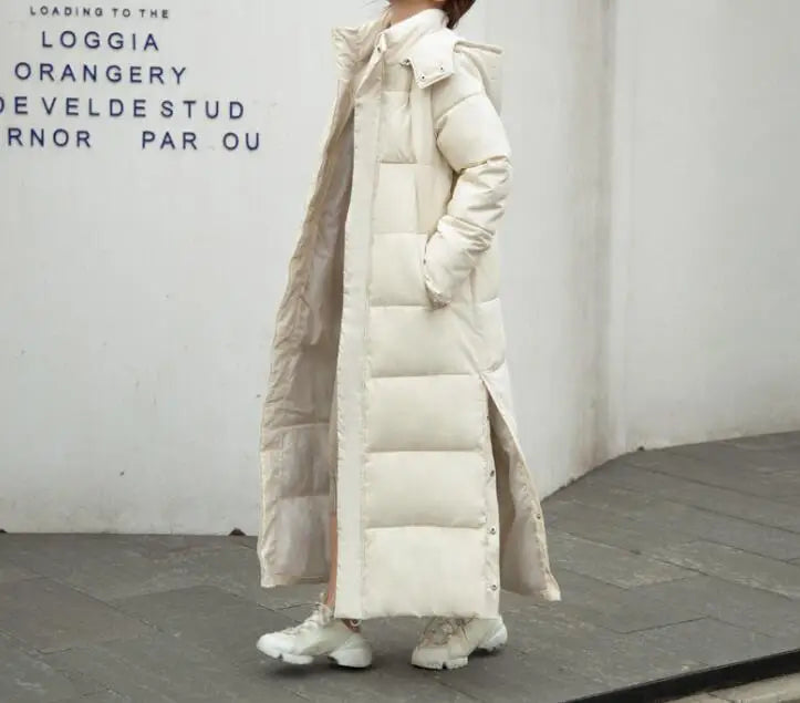 Herbst/Winter Neue Mode Lange Ärmeln Mit Kapuze Zipper Einfarbig Slim Fit Lange Version Jacke Für Frauen, 4 farben.