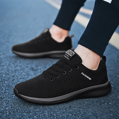 YRZL Sports Shoes for Men Shoes Sneakers Black Shoes Casual Men Knit Sneakers Breathable Athletic Running Walking Gym Shoes.