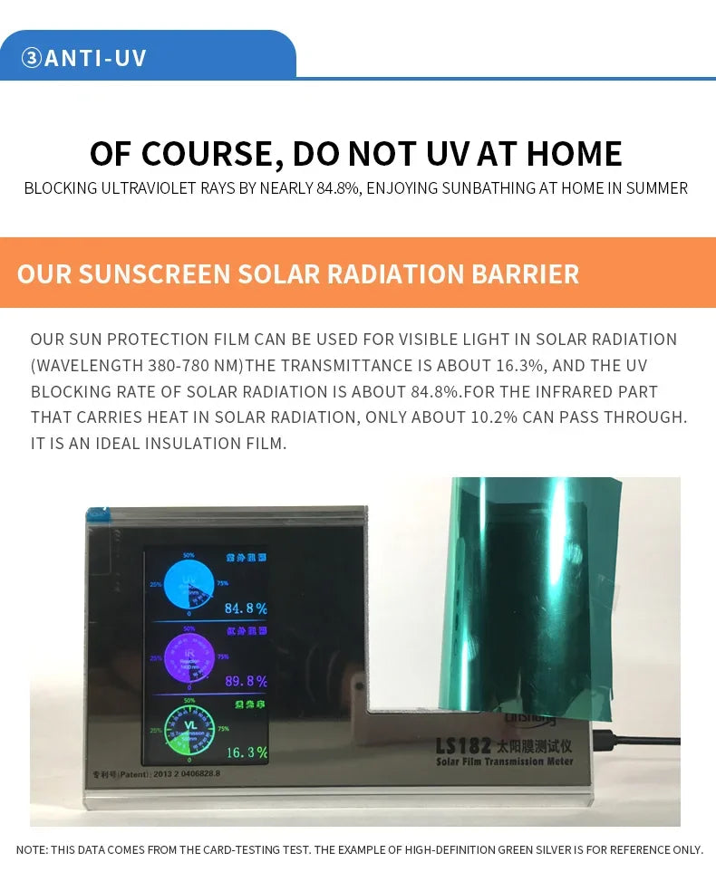 2/3/5M Einweg-Spiegel-Fensterfolie, Vinyl, selbstklebend, reflektierend, Solarfolie, Sichtschutz, Fenstertönung für Zuhause, silberner Glasaufkleber