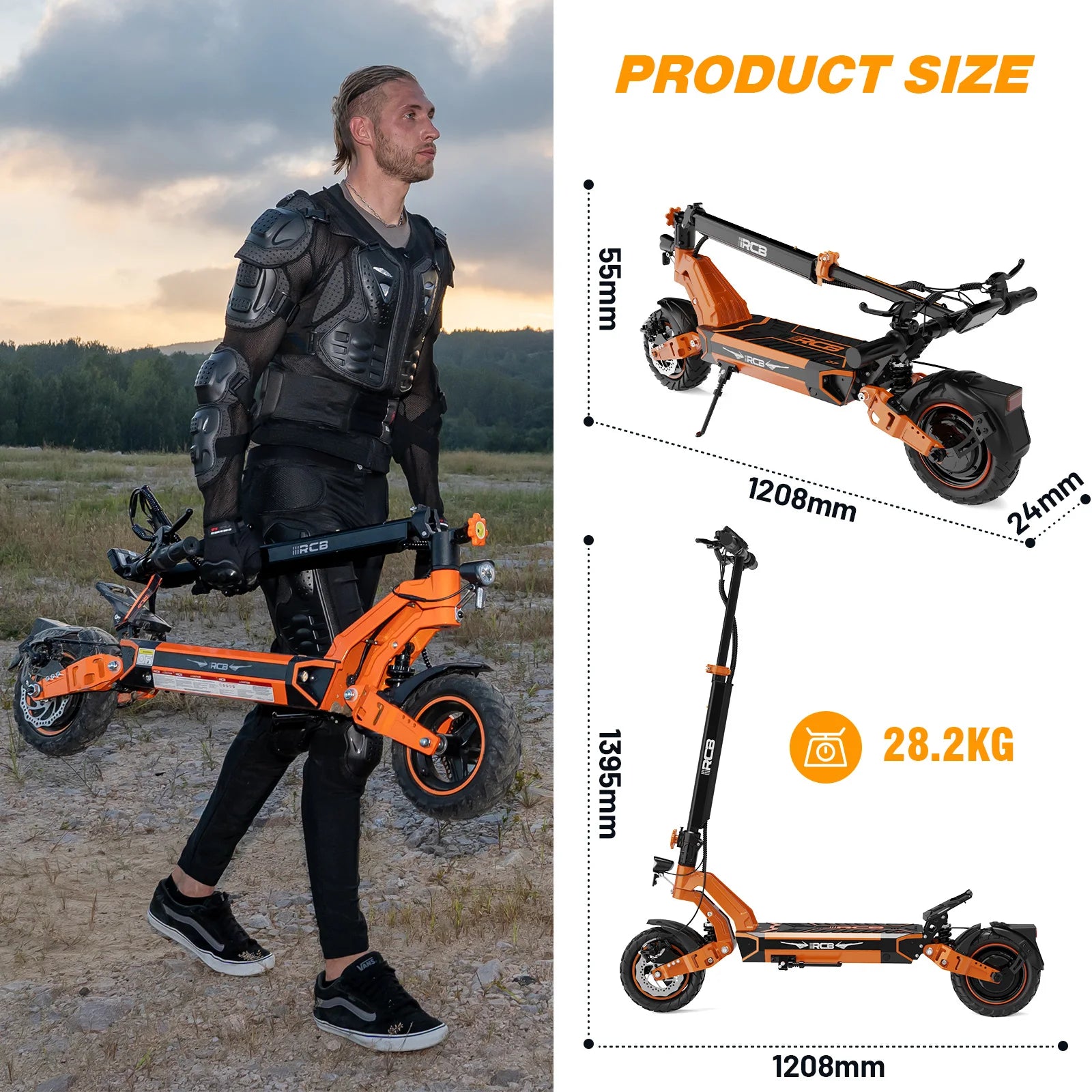 RCB D7 Adult EScooter 500W Motor Foldable E-Scooter 48V 20.8/27AH 10 Inch Tire Urban Commuting Electric Scooter.