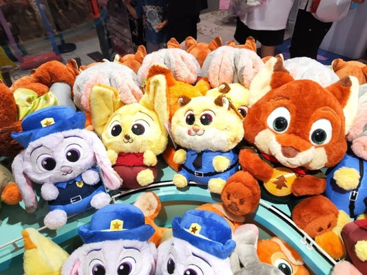 MINISO Disney Zootopia Judy Niki Changeable Sitting Posture Plush Toy Stuffed Animal Movie TV Theme Collectible Figure.