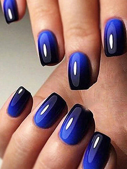 ARTAUG 24PCS Press On Nails Short Almond Wine Red High Saturation Fake Press On Nails  Korean Press On Nails Valentine'S Day