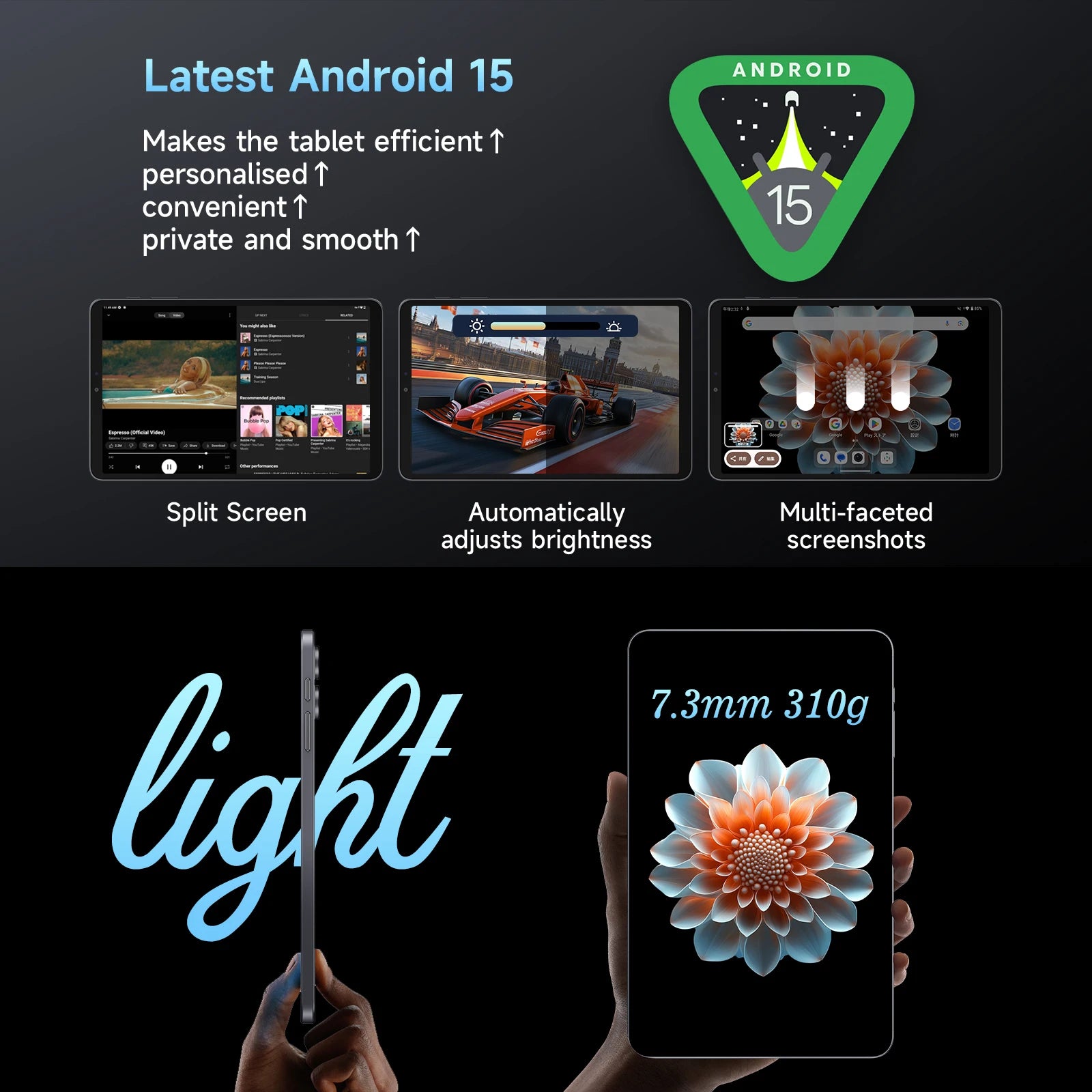 ALLDOCUBE iPlay70 mini Pro Tablet 8.4" 90Hz Display MT8791 16GB（8GB+8GB Virtual）RAM 256GB ROM 4G LTE 6050mAh Android15.