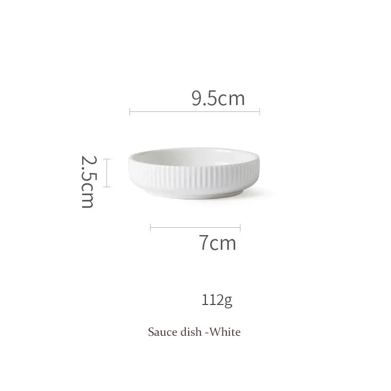 KINGLANG Nordic Creative Ceramics Plates matte glazed bowl Dishes Individual  Ins style Dishes Bowl Household Tableware.