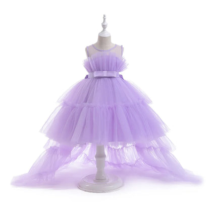 Formelle Abendkleider für Kinder, elegante Partykleider für Mädchen, Kleider mit abnehmbarem Prinzessinnenkleid.