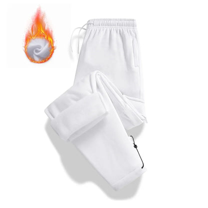 Men's Fleece Lined Casual Sports Long Pants Workwear Drawstring Jogging Pants Casual Multi Pockets Baggy Pants Men's Sweatpant.