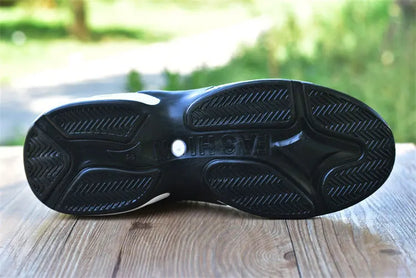 Brand Men's Sneakers Versatile Air Cushion Running Shoes Men Platform Leather Vulcanized Shoes Breathable Men Casual Sport Shoes.