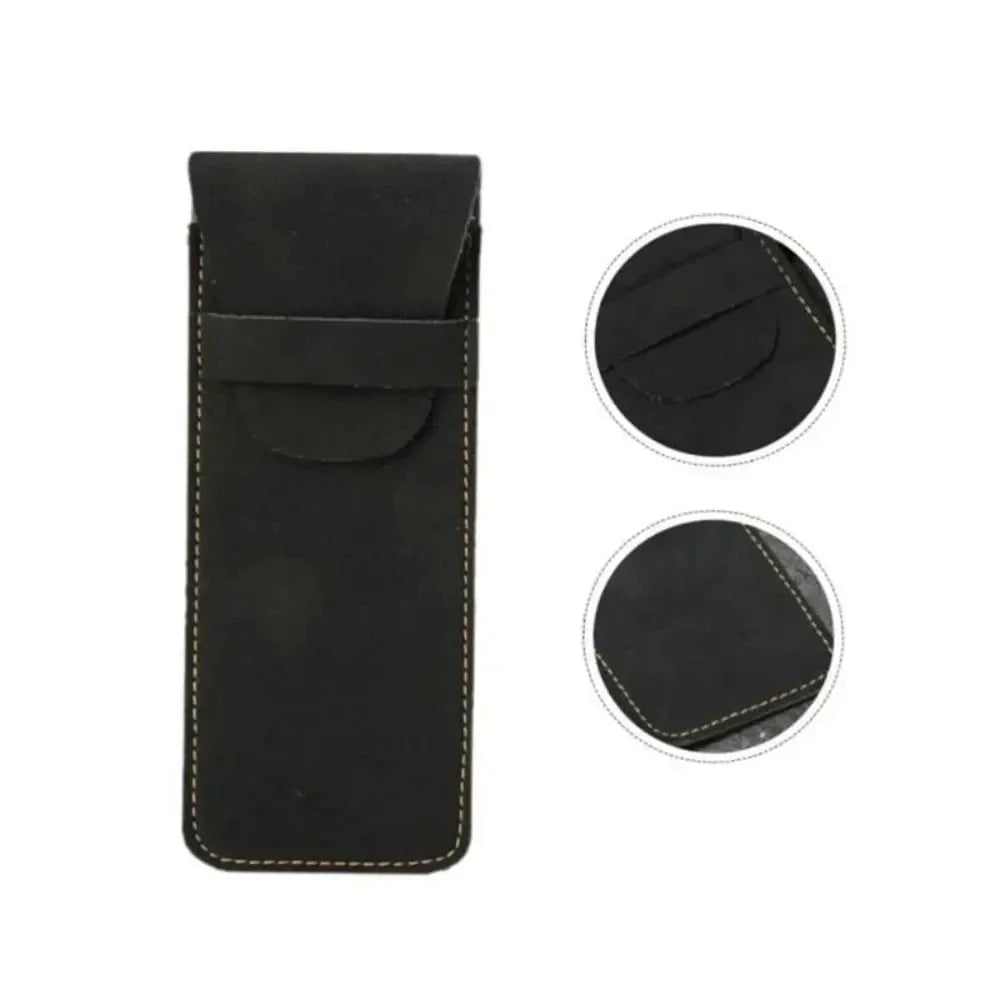 Vintage-Leder-Federmäppchen, Mini-Schutz-Federmäppchen, einfaches, leichtes Federmäppchen mit großem Fassungsvermögen, perfekt für mich.