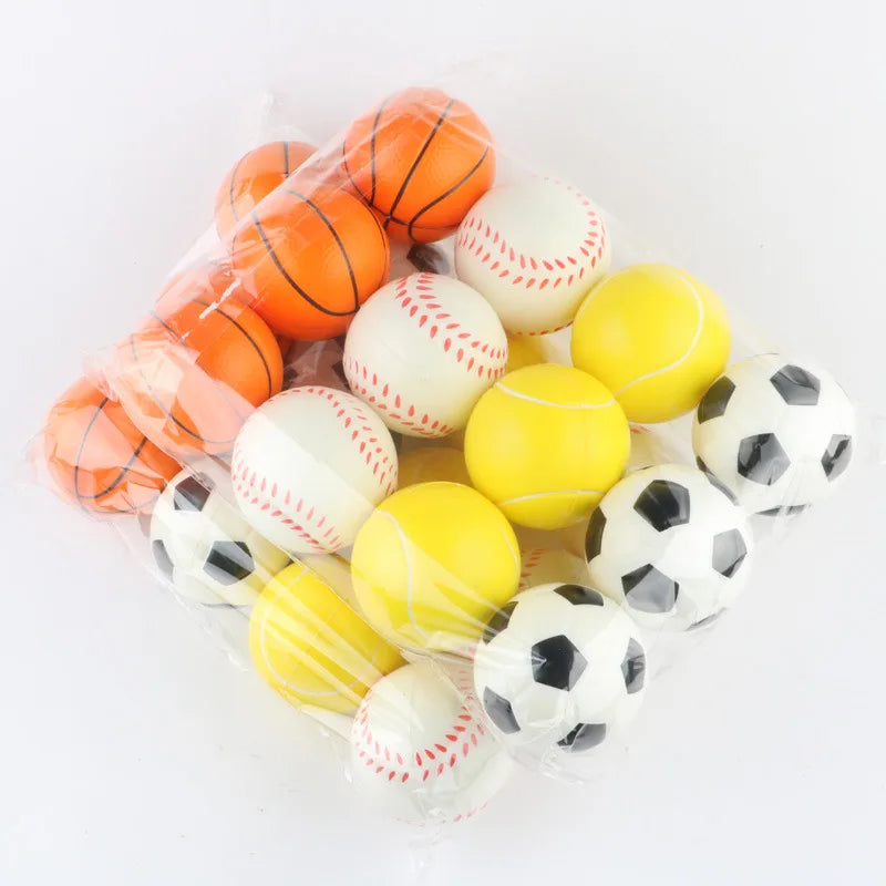 Stress Relief Foam Sponge Stress Ball Squeeze Ball Toy Squeeze Hand Wrist Exercise Sponge Toy for Kid Adult Child Creative Gifts.