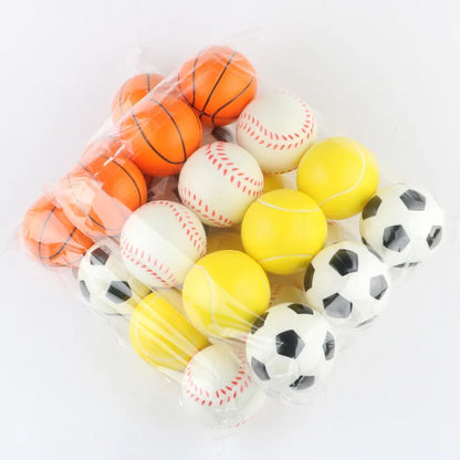 Stress Relief Foam Sponge Stress Ball Squeeze Ball Toy Squeeze Hand Wrist Exercise Sponge Toy for Kid Adult Child Creative Gifts.