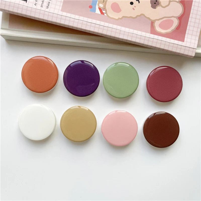 POPPED Luxury Ins Korean style Macaron phone sockets for iPhone 16 Foldable Stretch Griptok Phone Holder for Samsung Mobilephone.