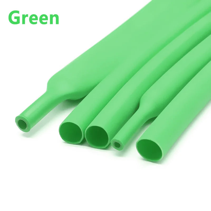 10/50/100 Meter Heat Shrink Tube Black Dia 2.4-25.4mm 3:1 Polyolefin Thermal Cable Sleeve Insulated Red.