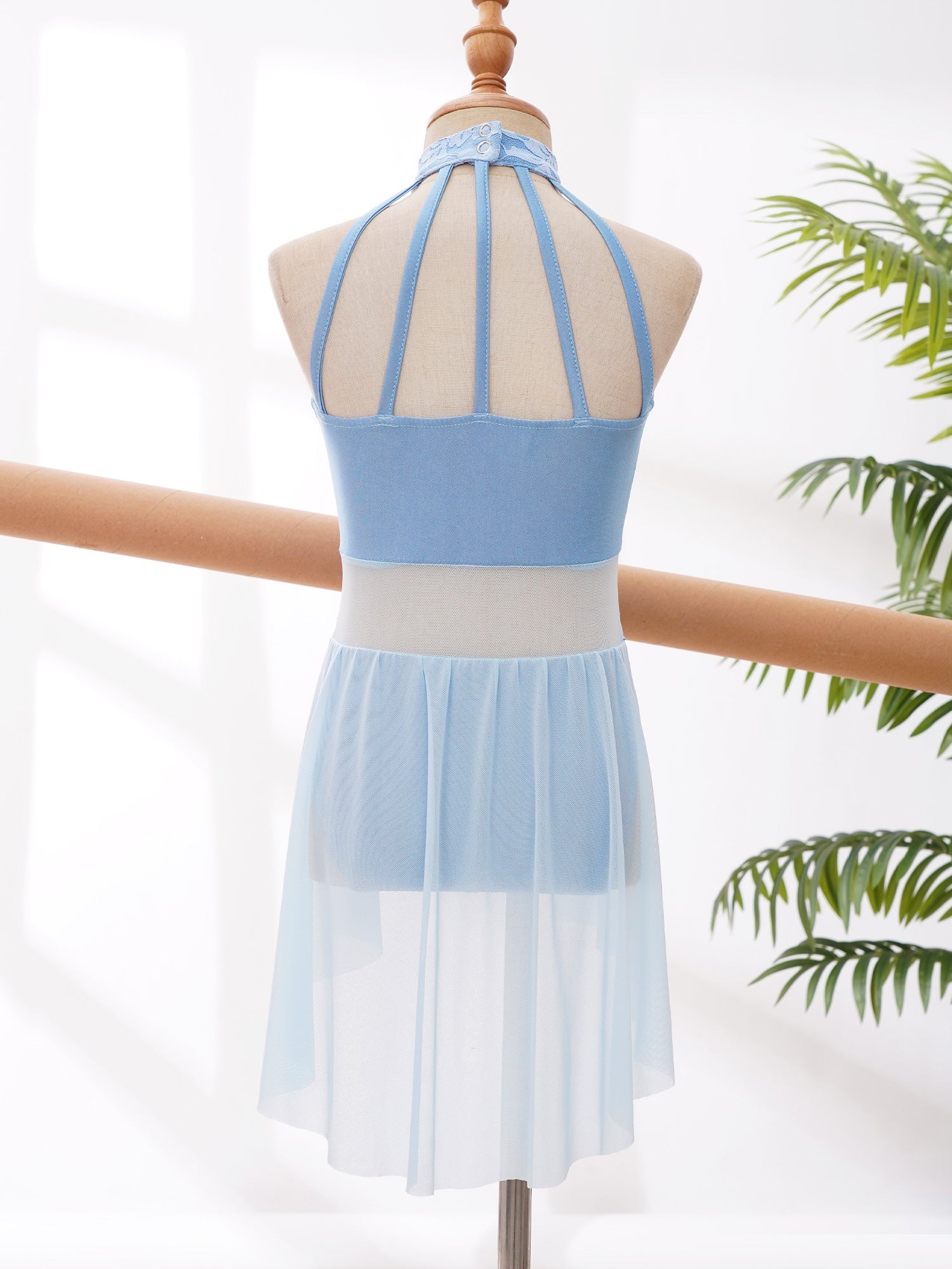 Mädchen Ballett Gymnastik Trikot lyrischen Tanz kleid ärmellose florale Spitze Tutu Tanz kleidung für Eiskunstlauf Bühnen performance.