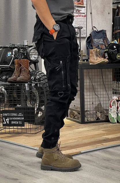 American Style Men's Workwear Pants Straight Leg Outdoor Tactical Casual Trousers Spring Autumn Cross-Border Loose Fit Long Pant