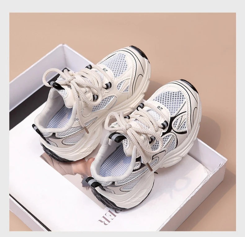Summer Breathable Mesh Children’s Running Shoes for Boys Girls Non-Slip Soft Sole Toddler Sneakers School Outdoor Play Footwear.