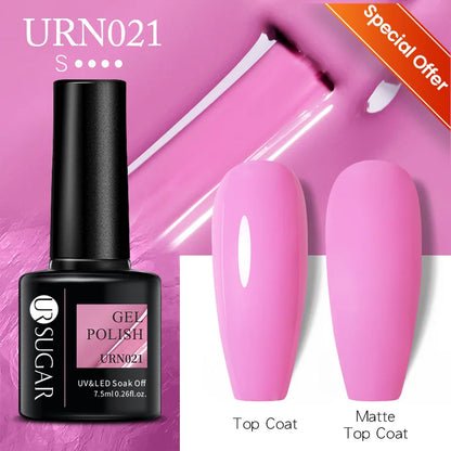 UR SUGAR 7/7.5ml Summer Blue Silver Gel Nail Polish Semi Permanent High Quality Soak Off UV LED Varnishes Nails Art Manicure