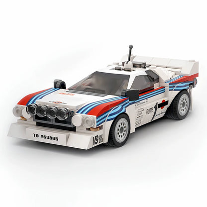 244PCS MOC-130287 Rally Racing Lancia Rally 037 Martini Racing 1983 Monte Carlo Building Blocks DIY Toy Holiday child Gift.