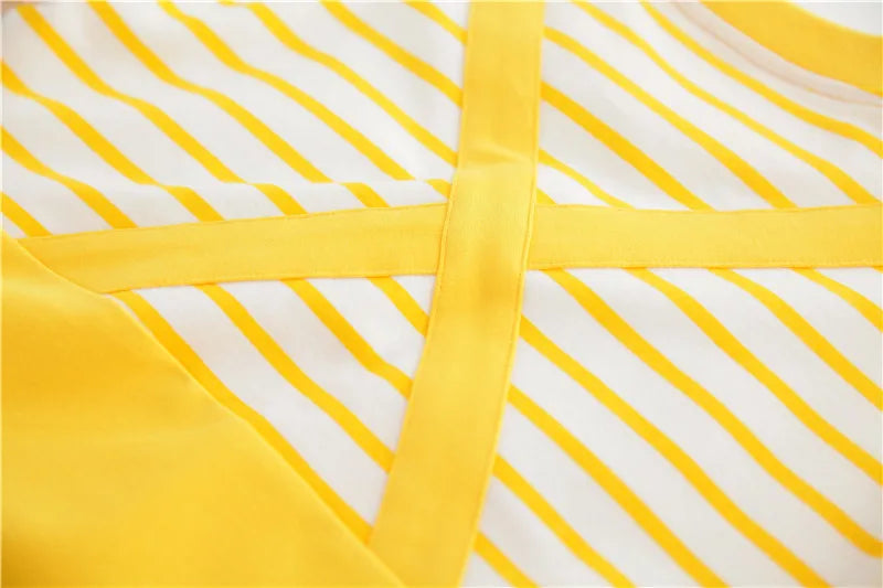 Cartoon gelber Bär gestreifter Body Frühling Herbst weiche Baumwolle Baby kleidung Overall Neugeborene Kleidung K6181-1