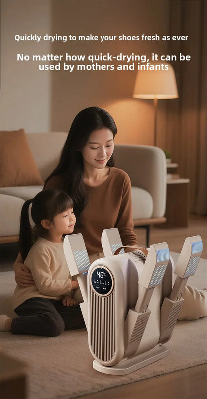 Portable Foldable Electric Shoe Dryer UV Blue Light UV Sterilization Deodorizing Shoe Dryer Fast Drying Household Shoe Dryer.