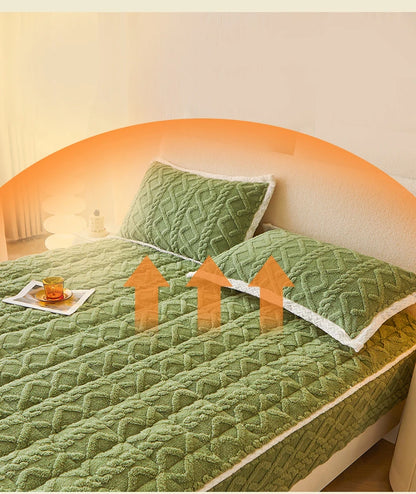 Milk Velvet Mixed With Cotton Home Bed Sheet Thickened Bed Cover Winter Velvet Mattress Coral Velvet Protective Bed Cover ZF606.