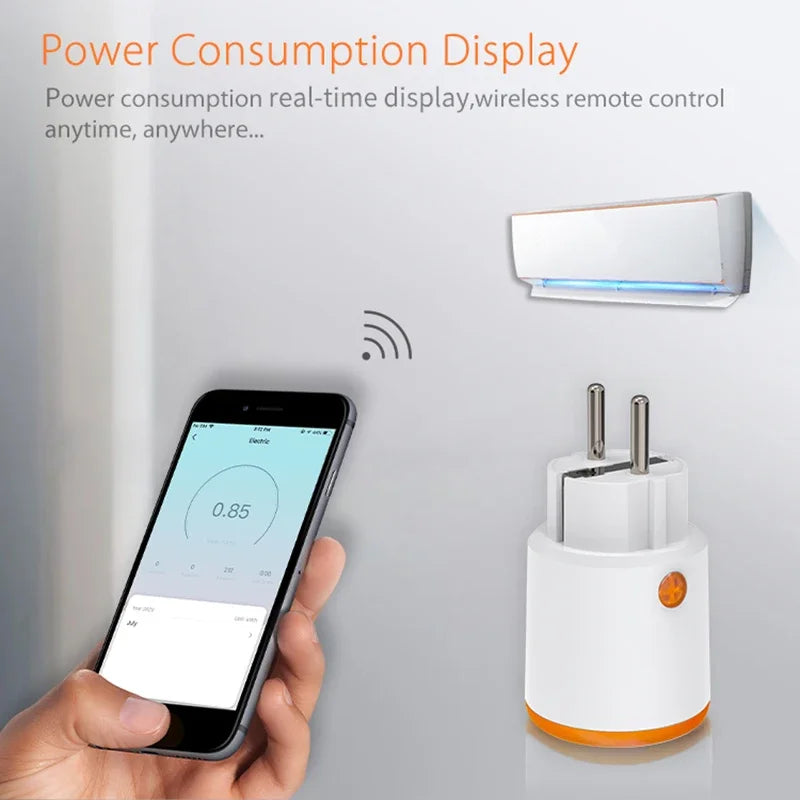 Zigbee Smart Plug 16A EU Smart Steckdose mit Power Monitoring Timing Funktion Sprachsteuerung über Homekit Alexa Google Home Yandex.