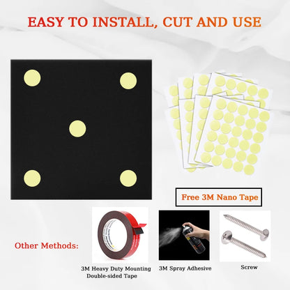 TOUO Sound Dampening Acoustic Panels Egg Cotton Design 47.2"x23.6" Wall Tiles 1-4Pack Suitable for KTV