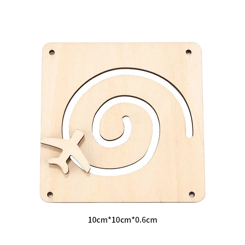 Busy Board Accessories DIY Toy Part Wooden Toys Metal Locks Leather Buckle Montessori Educational Games Intellectual Development