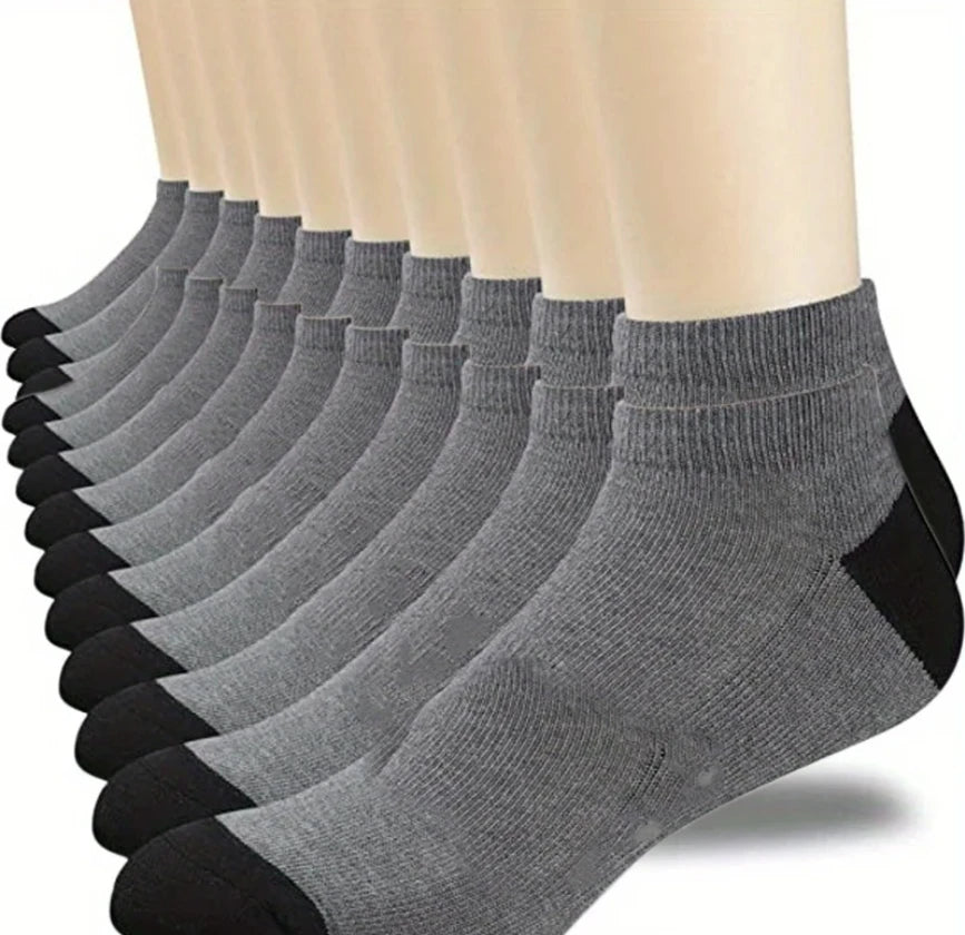 10/5/3MEN'S Mid-calf Socks Cotton Socks for All Seasons, Solid Colour and Versatile.