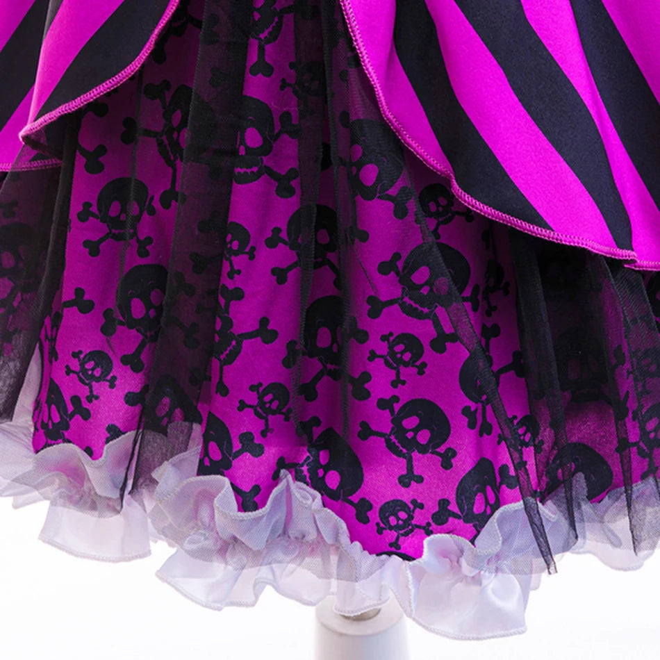 Halloween Mädchen Cosplay Piratenkapitän Kleid Kinder Karneval Event Maskerade Party Festival Kostüm Kinder Performance Bekleidung.