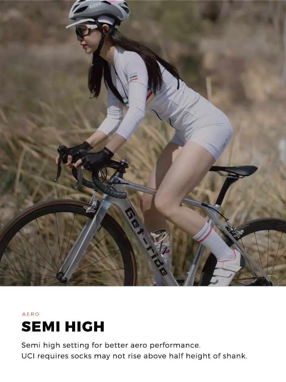 Liteskin Aero Cycling Socks Men Women's Bicycle Road Bike MTB  Race Running Soccer Football Sports Anti-slip Compression Socks.