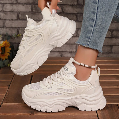 Women Sneakers 2024 New Fashion Chunky Sneakers Women Outdoor Tennis Platform Sports Shoes for Women Lightweight Designer Shoes.