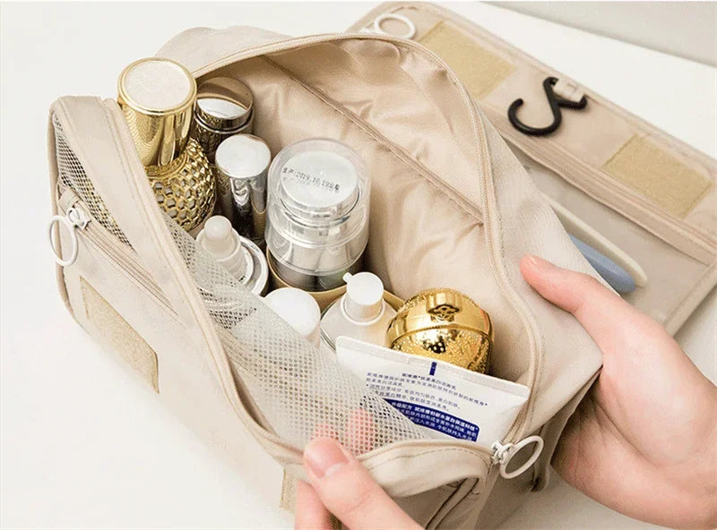 High Quality Women Makeup Bags Travel Cosmetic Bag Toiletries Organizer Waterproof Storage Neceser Hanging Bathroom Wash Bag.