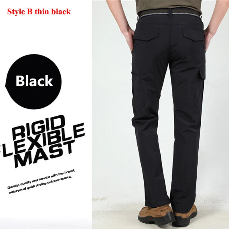 Tactical Cargo Pants Men Outdoor Waterproof SWAT Combat Military Camouflage Trousers Casual Multi Pocket Male Work Joggers.