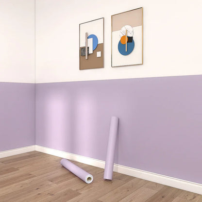 Matte PVC Vinyl Self Adhesive Wallpapers Furniture Renovation Films White DIY Decorative Kitchen Cabinet Waterproof Wall Sticker