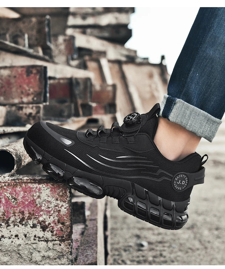 Men's Military Tactical Boots Army Boots Men Side Zipper Military Boots Men Anti-Slip Ankle Boots Work Safety Shoes Hiking Shoe.