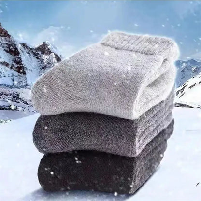 4Pairs/Lot Men's Winter Super Thick Thermal Socks Wool Men Women Solid High Quality Merino Wool Socks Cold Snow Warm Wool Socks.