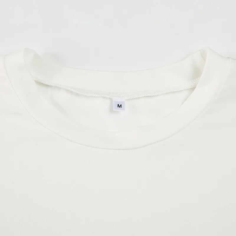 Trendix Basic Long Sleeve Crop Tops Women Summer O Neck Loose Casual Solid Pullover Top Ladies Street Party Club Fashion T Shirt.