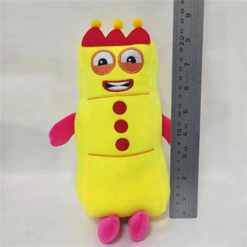 10pcs Cartoon number Plush Doll Toy Educational Stuffed Movie TV number Toys Kids Gift early childhood education doll.