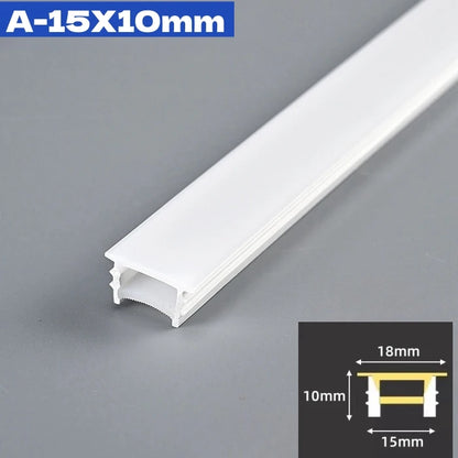 1M-10M Rimless LED Neon Rope Lamp Silicone Tube Diffuser Channel For WS2811 WS2812B Recessed Outdoor Ribbon Flexible Strip Light