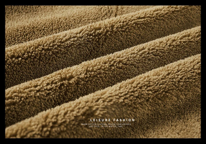 Winter Tactical Jacket Outdoor Men Fleece Sports Running Warm Coat Solid Color Stand Collar Breathable Comfortable Pilot Jacket