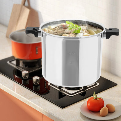 22L Thickened Explosion-proof Pressure cooker Polished Process with Pressure Gauge and Safety Valve.