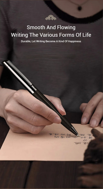 Luxuriöser Kugelschreiber aus Holz und Metall, mittlere Spitze, für Geschäftsbüros, Schule, Büromaterial.